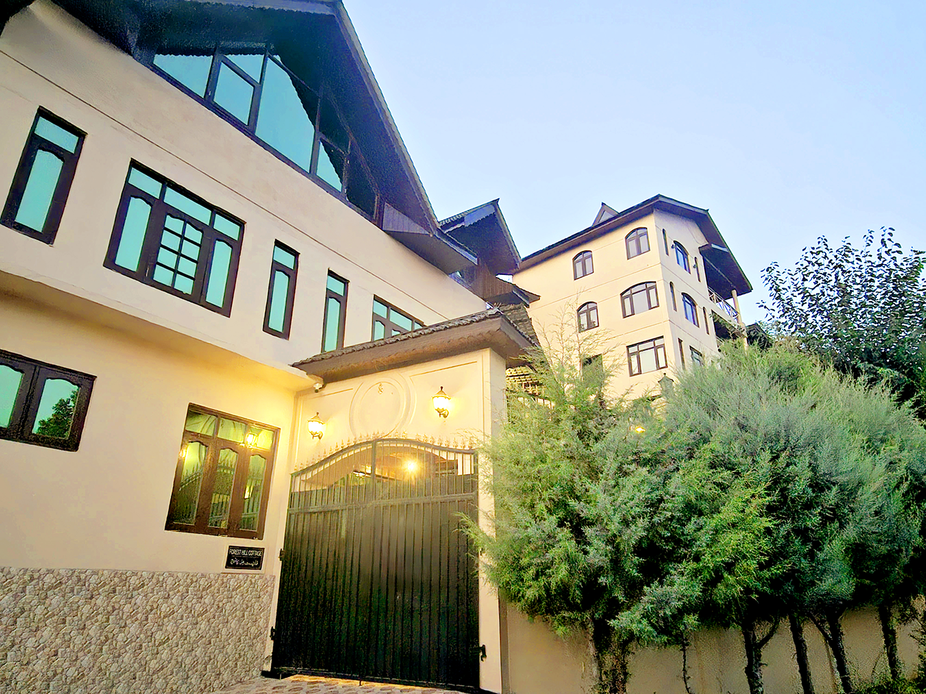 Outside