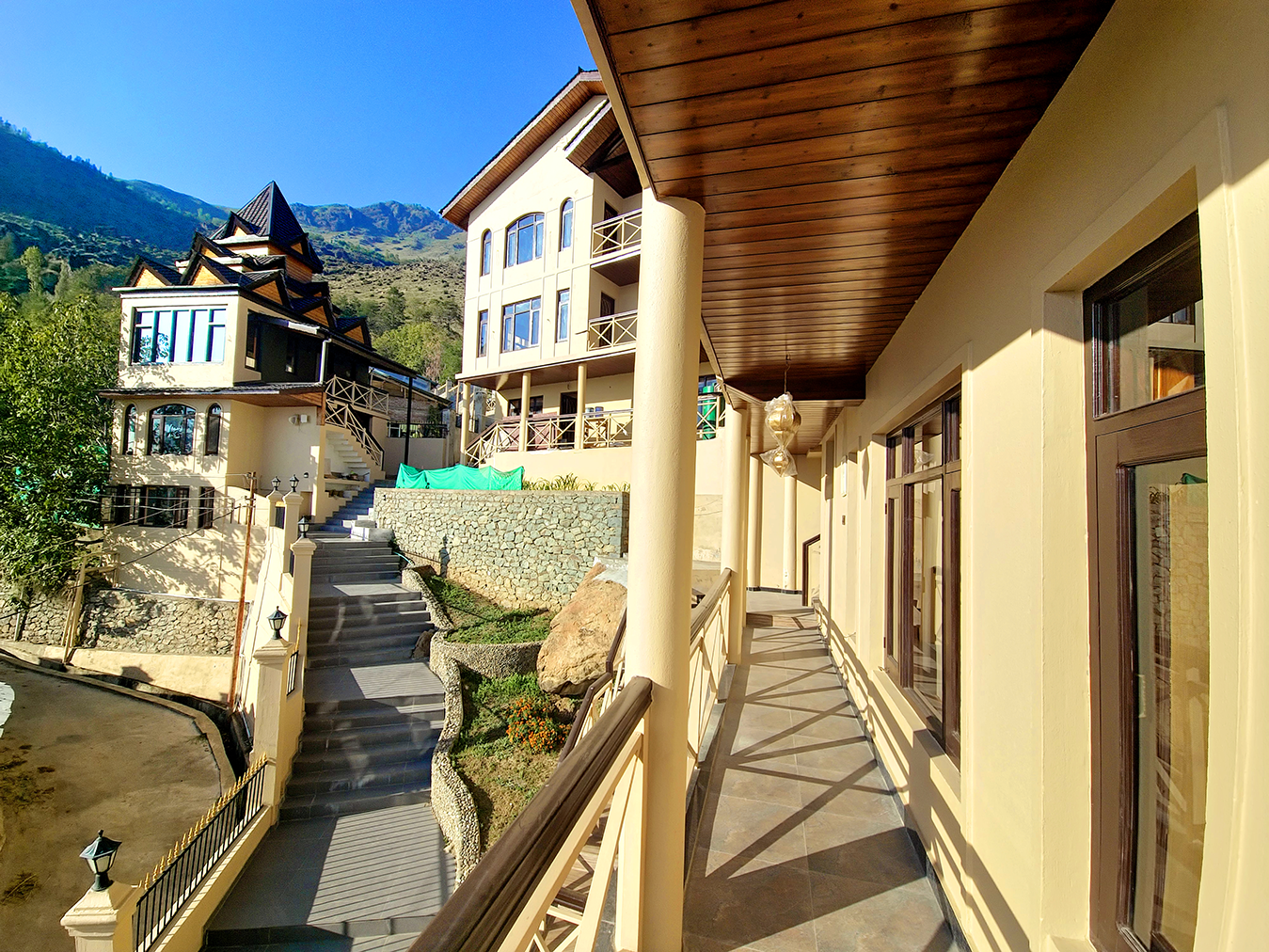 Outside