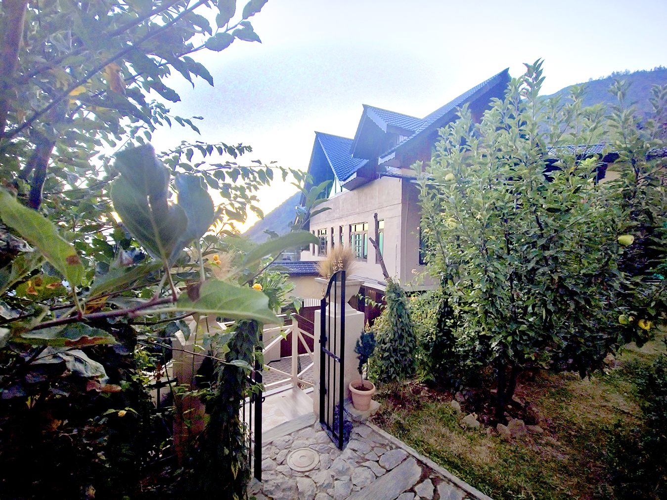 Outside