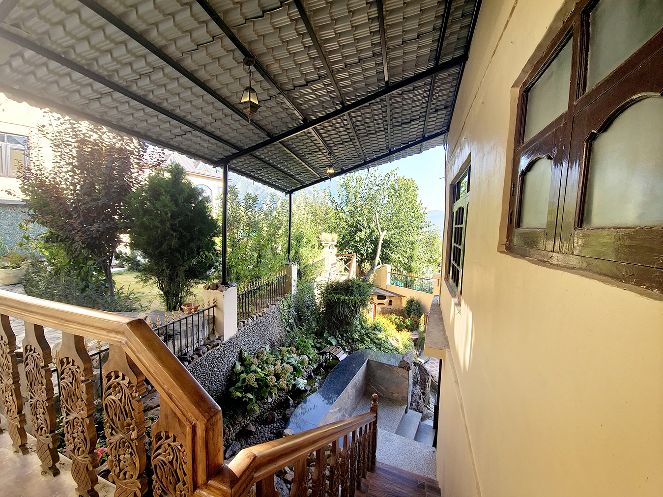 Outside
