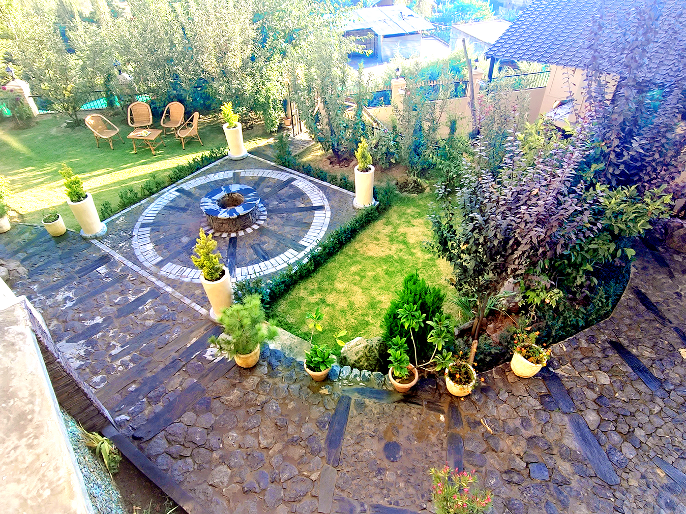 Outside