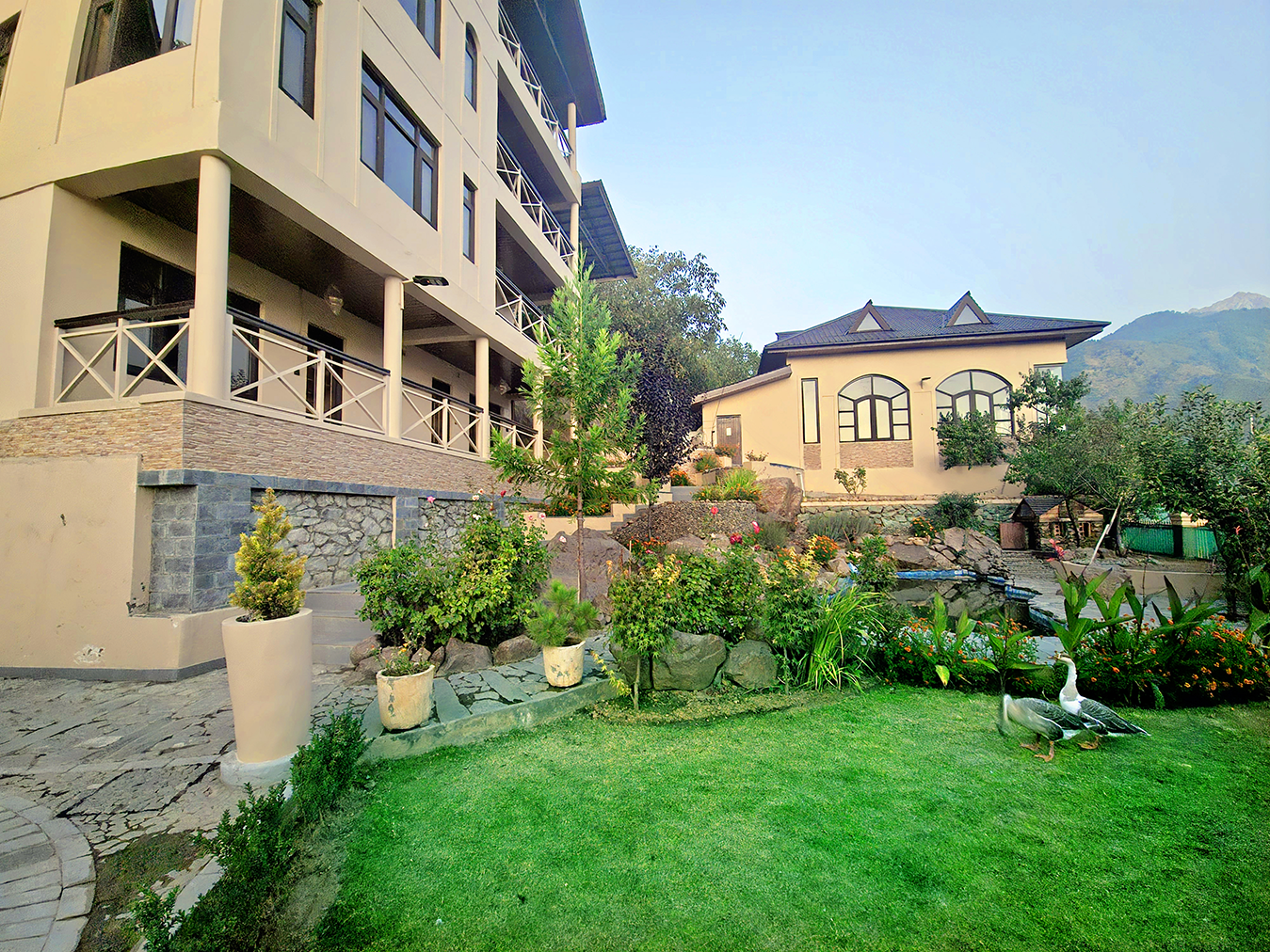 Outside